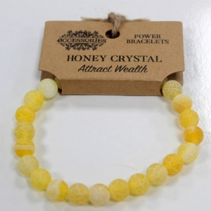 Power Bracelet - Honey Crystal - Attract Wealth