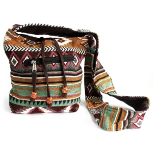 Jacquard Chocolate Sling Bag