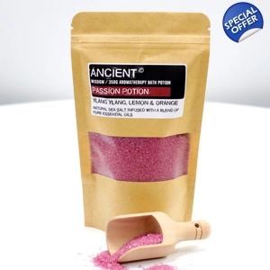 Passion Aromatherapy Bath Potion in Kraft Bag 350g