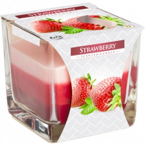 Strawberry Fragrance Rainbow Jar Candle