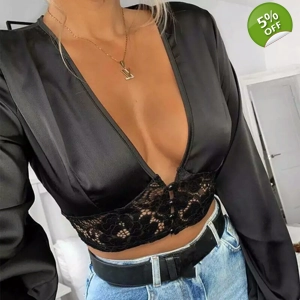 Low v neck blouse