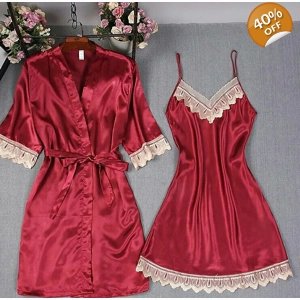 Soft nightwear with robe