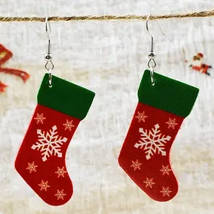 Christmas Theme Socks For Mom And Dad: Red And Green