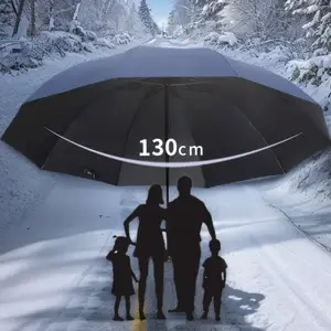 Huge Umbrella For Family: Husband Wife And Kids