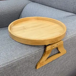 Wood tray with attachment