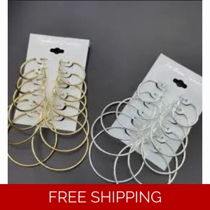 Hoop Earrings Set For Beautiful Woman