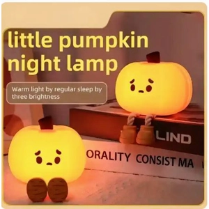 USB Rechargeable Pumpkin LED Night Light with Timer