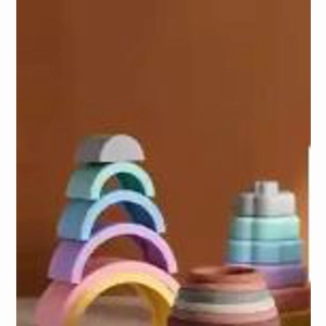 Silicone Rainbow Stacking Toy US