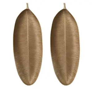 Leave Wood Crafted Tray For Snacks