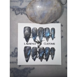 Nail Set - Blue Flash Moonstone
