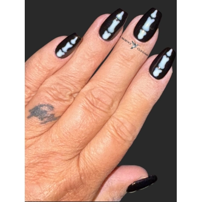 Nail Set - Glow Bones