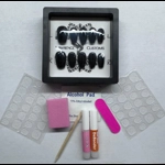 Nail Set - Pink Fishnets