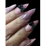 Nail Set - Pink Fishnets