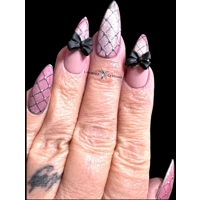 Nail Set - Pink Fishnets