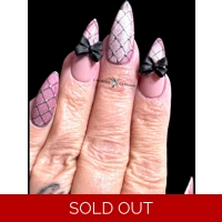 Nail Set - Pink Fishnets
