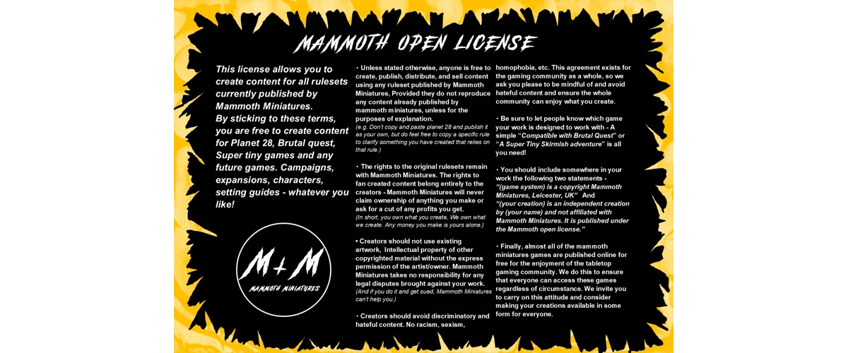 Mammoth open license.