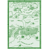 The land of the flood - A4 map print