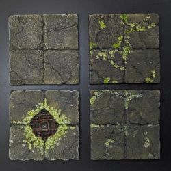 Dungeon tiles set 1 - 2x2 tiles