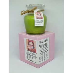 Handmade Soy Candle Gardenia scent honey pot 110 grams