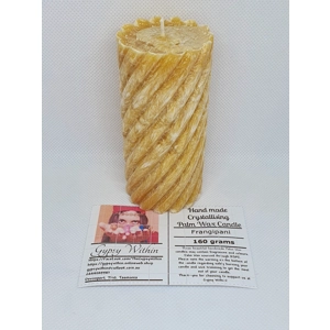 Handmade Crystallising Palm Wax Candle Frangipani Scent in..