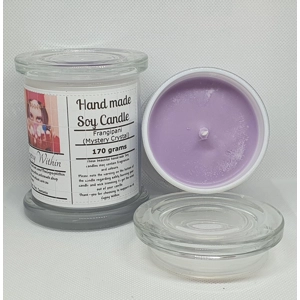 Handmade Soy Candle Frangipani Med White Monaco Jar Myster..