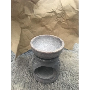 Soapstone aroma candle holder small