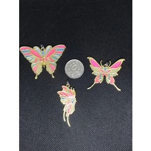 Golden butterfly with beautiful resin wimgs