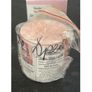 Love spell candle with pink crystals 295 grams