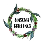 Berry & Wreath Season's Greetings cards