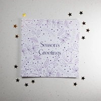 Winter Leaves Seasons Greetings Cards