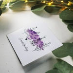 Purple Trees Season's Greetings cards