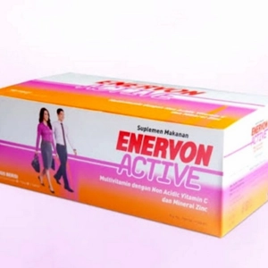 Enervon C Active packaging box/Pack contains 100 capsules.