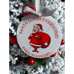 Santa Loves Everyone Bauble
