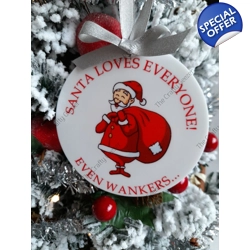 Santa Loves Everyone Bauble