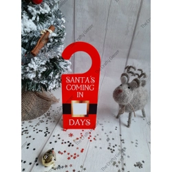 Santa Countdown Door Hanger