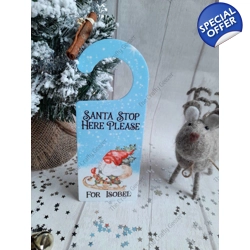 Santa Gnome Door Hanger