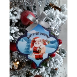 Baby's First Christmas Arabesque Bauble