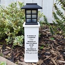 In Memory of - Remembrance Solar Light Pillar
