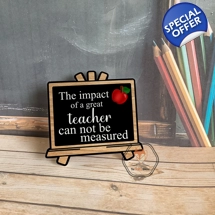 Teacher's Chalkboard Coaster/ Plaque