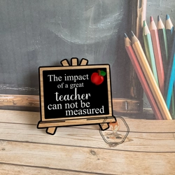 Teacher's Chalkboard Coaster/ Plaque