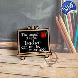Teacher's Chalkboard Coaster/ Plaque