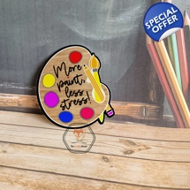 Teacher's Paint Pallete Coaster/Plaque