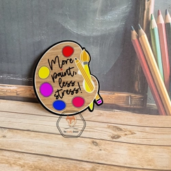 Teacher's Paint Pallete Coaster/Plaque