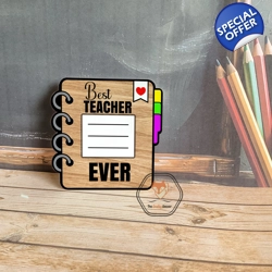 Teacher's Notebook Coaster/Plaque