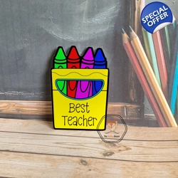 Teacher's Crayon Packet Coaster/Plaque