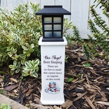 Our Angel Born Sleeping Remembrance Solar Light Pillar