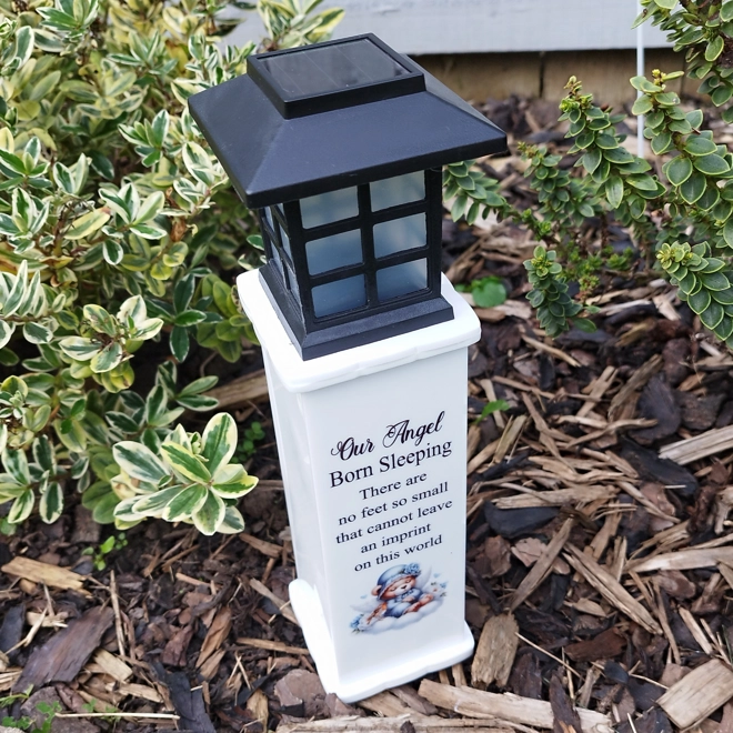 Additional Image for Our Angel Born Sleeping Remembrance Solar Light Pillar