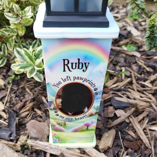 Additional Image for Rainbow Bridge (Photo) Remembrance Solar Light Pillar