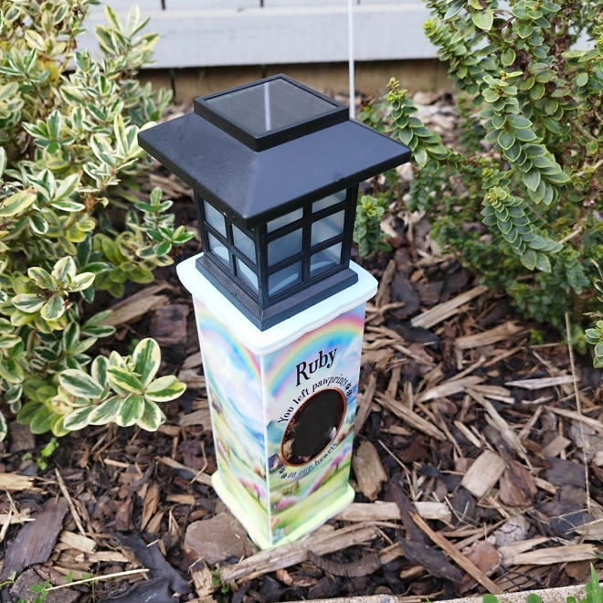 Additional Image for Rainbow Bridge (Photo) Remembrance Solar Light Pillar