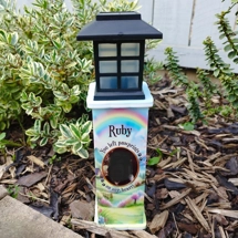 Rainbow Bridge (Photo) Remembrance Solar Light Pillar